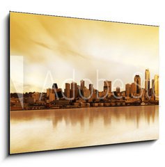 Sklenn obraz 1D - 100 x 70 cm F_E2398055 - seattle panorama