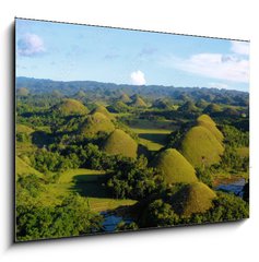 Obraz 1D - 100 x 70 cm F_E242300019 - chocolate hill in aerial view, Bohol Philippines