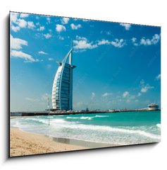 Obraz 1D - 100 x 70 cm F_E243967572 - Burj Al Arab Hotel in Dubai, United Arab Emirates