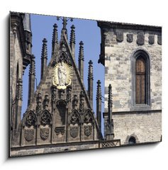 Sklenn obraz 1D - 100 x 70 cm F_E24807946 - teynkirche in prag