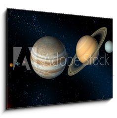 Obraz 1D - 100 x 70 cm F_E2513860 - solar system - slunen soustava