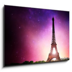 Obraz 1D - 100 x 70 cm F_E25509490 - Eifel Tower Milky Way - Paris (France)