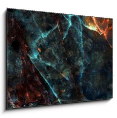 Sklenn obraz 1D - 100 x 70 cm F_E258768972 - black marble texture