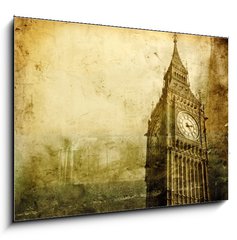 Sklenn obraz 1D - 100 x 70 cm F_E26821225 - Old London - Star Londn