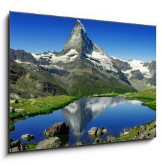 Sklenn obraz 1D - 100 x 70 cm F_E27896209 - Matterhorn