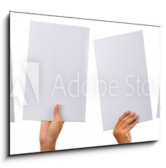 Obraz 1D - 100 x 70 cm F_E28827741 - various blank cardboard