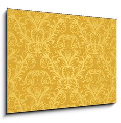 Obraz 1D - 100 x 70 cm F_E28895501 - Luxury seamless golden floral wallpaper