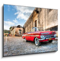Obraz 1D - 100 x 70 cm F_E28895632 - Red Chevrolet