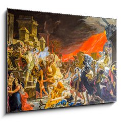 Obraz   death of Pompeii, a reproduction of a painting by Karl Bryullov, the last day of Pompeii, 100 x 70 cm