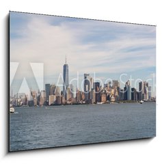 Obraz 1D - 100 x 70 cm F_E298206863 - South Manhattan from a Hudson river ferry
