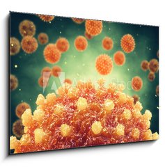 Sklenn obraz 1D - 100 x 70 cm F_E299804686 - Chronic liver disease can be caused by a viral hepatitis infection, Hepatitis viruses