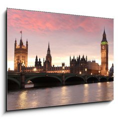 Sklenn obraz 1D - 100 x 70 cm F_E30030771 - Big Ben in the evening, London, UK