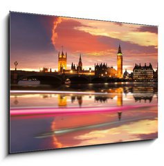 Obraz 1D - 100 x 70 cm F_E30031688 - Big Ben in the evening, London, UK