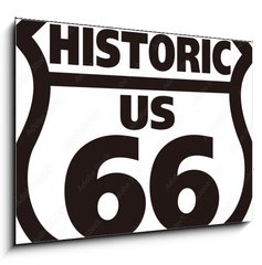 Sklenn obraz 1D - 100 x 70 cm F_E310572199 - Route66 Historic Road - Historick silnice Route66