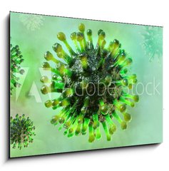 Sklenn obraz 1D - 100 x 70 cm F_E318368939 - Coronavirus 2019