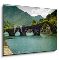 Obraz   Ponte del Diavolo Borgo a Mozzano, 100 x 70 cm