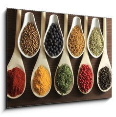 Obraz   Spices and herbs, 100 x 70 cm