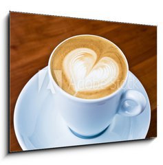Sklenn obraz 1D - 100 x 70 cm F_E32151521 - Latte Art - Herz