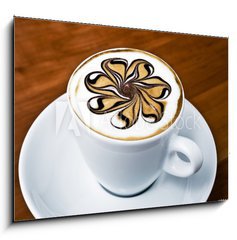 Sklenn obraz 1D - 100 x 70 cm F_E32151552 - Latte Art - Rosette