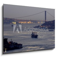 Sklenn obraz 1D - 100 x 70 cm F_E33038207 - Bosphorus bridge, Istanbul-Turkey - Most Bosporu, Istanbul