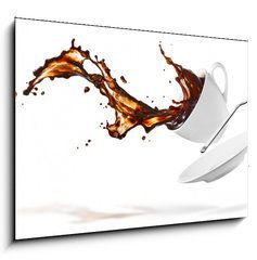 Obraz 1D - 100 x 70 cm F_E33132237 - coffee splash