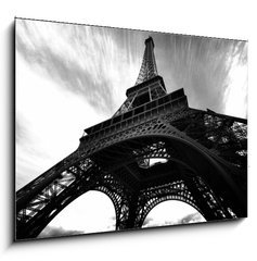 Sklenn obraz 1D - 100 x 70 cm F_E33389281 - Tour eiffel