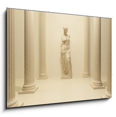 Obraz   Ancient Statue of a nude Venus in the middle of perspective pill, 100 x 70 cm
