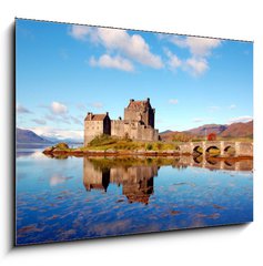 Sklenn obraz 1D - 100 x 70 cm F_E35636521 - Eilean Donan Castle, Highlands, Scotland