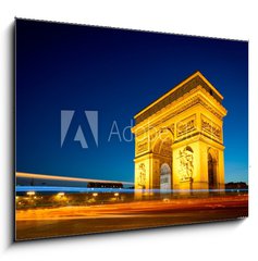 Sklenn obraz 1D - 100 x 70 cm F_E35687820 - Arc de Triomphe Champs Elyses Paris France