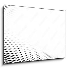 Sklenn obraz 1D - 100 x 70 cm F_E364639190 - The halftone texture is monochrome. Vector chaotic background