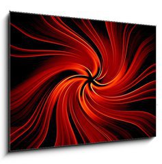 Obraz 1D - 100 x 70 cm F_E3741763 - Red abstract vortex - digital illustration background