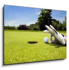 Sklenn obraz 1D - 100 x 70 cm F_E3805293 - Golf club