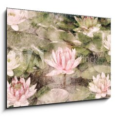 Obraz 1D - 100 x 70 cm F_E38390987 - Water Lily - Leknn