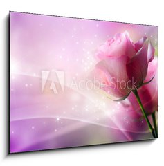 Obraz 1D - 100 x 70 cm F_E39098232 - Roses Art Design. Invitation Card