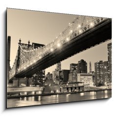 Sklenn obraz 1D - 100 x 70 cm F_E39648269 - New York City night panorama