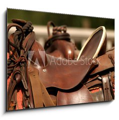 Sklenn obraz 1D - 100 x 70 cm F_E400196 - saddle gear