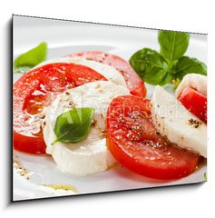 Sklenn obraz 1D - 100 x 70 cm F_E40245948 - Caprese salad