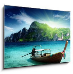 Obraz   boat on Phi Phi island Thailand, 100 x 70 cm