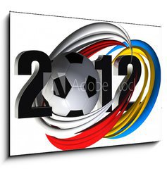Sklenn obraz 1D - 100 x 70 cm F_E41457481 - fussball 2012 - fotbal 2012