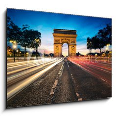 Sklenn obraz 1D - 100 x 70 cm F_E41615777 - Arc de Triomphe Paris France - Arc de Triomphe Pa Francie