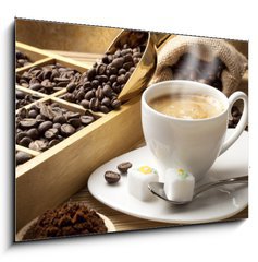Sklenn obraz 1D - 100 x 70 cm F_E41785099 - Coffee in the world