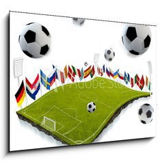 Sklenn obraz 1D - 100 x 70 cm F_E41861449 - Soccer championship