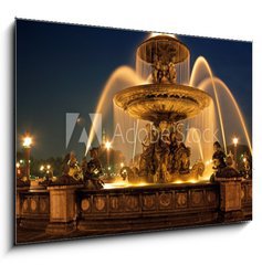 Obraz 1D - 100 x 70 cm F_E41937804 - Fountain, Place de la Concorde, Paris   Arena Photo UK