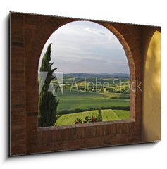 Sklenn obraz 1D - 100 x 70 cm F_E42053600 - sguardo sulla toscana