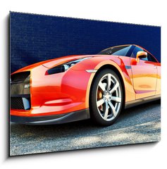 Sklenn obraz 1D - 100 x 70 cm F_E42221466 - Dynamic view of the modern car