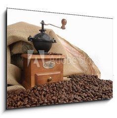 Obraz   Coffee and coffee grinder, 100 x 70 cm