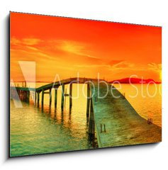 Obraz 1D - 100 x 70 cm F_E42726025 - Sunset panorama