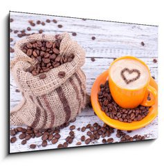 Obraz 1D - 100 x 70 cm F_E42812631 - Cappuccino