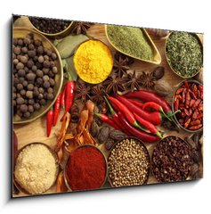 Obraz   Spices and herbs, 100 x 70 cm