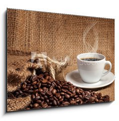 Sklenn obraz 1D - 100 x 70 cm F_E43457581 - coffee
